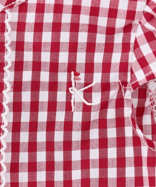 組曲 KIDS 【80-100㎝】ギンガム セットアップ レッド系3