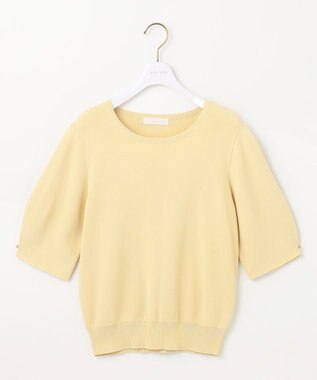 ANY SIS 【洗える】コクーンスリーブ ニット イエロー