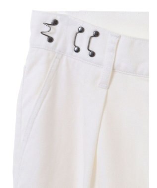 CRAFT STANDARD BOUTIQUE ホワイトデニムハイウエストワイドパンツ White