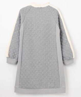 組曲 KIDS 【150-160㎝】ダイヤキルト ワンピース グレー系