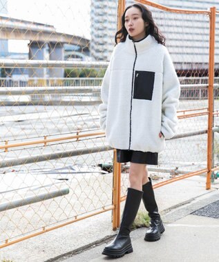 WEGO ボアブルゾン ホワイト