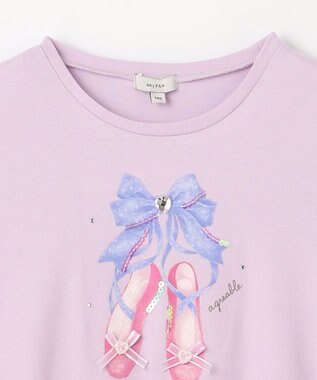 ANY KIDS トゥシューズバックシャン長袖Tシャツ ラベンダー