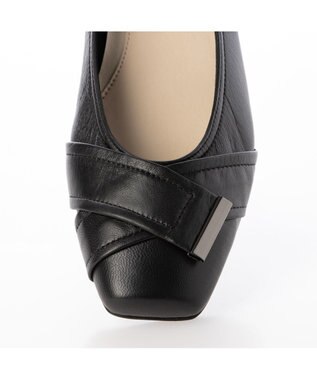 Riz raffinee <Riz raffinee>【レイン対応】ベルト巻きスクエアトゥパンプス ブラック