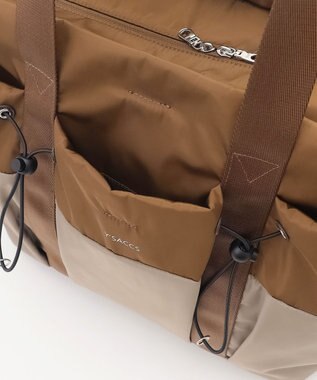 Y'SACCS ドローストリング コンビカラービッグトート チョコ