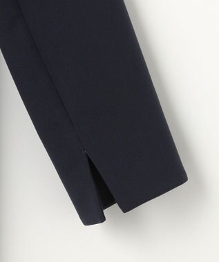 組曲 L 【KUMIKYOKU NAVY】コンフォータブルドレープ レース襟ワンピース ネイビー系