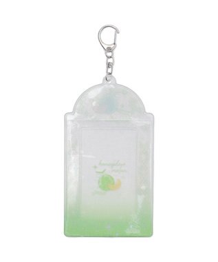WEGO ラメクリアスイーツカードホルダーキーホルダー グリーン