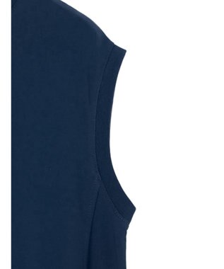 earth music&ecology ギャザーポケットノースリーブワンピース Dark Blue