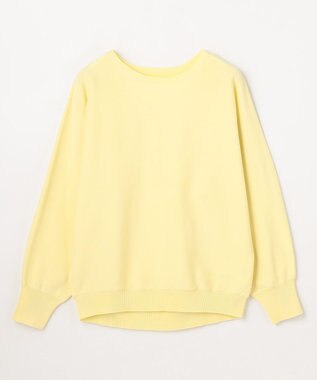 ANY スプリングカラーニットドルマンプルオーバー イエロー