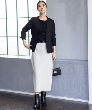 ANY SIS L ケーブルニット カーディガン ネイビー