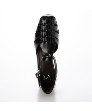 ing <ing>Tストラップグルカシューズ ブラック