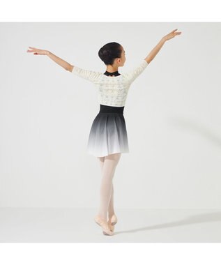 Chacott 【ノーソーイングニット】ジュニア ノーソーイングショートトップ レモンクリーム