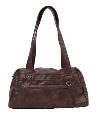 WEGO PUボストンバッグ ブラウン