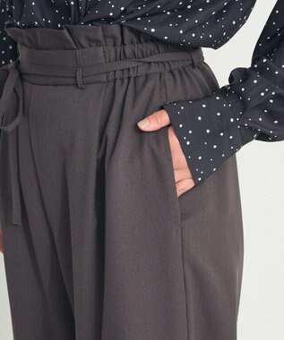 CRAFT STANDARD BOUTIQUE フリルウエストパンツ Dark Gray