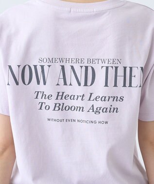 AMERICAN HOLIC フォト&レタリングプリントTシャツ Lavender