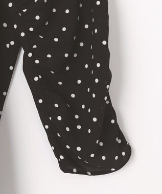 組曲 ドットジョーゼットプリント ブラウス ブラック系5