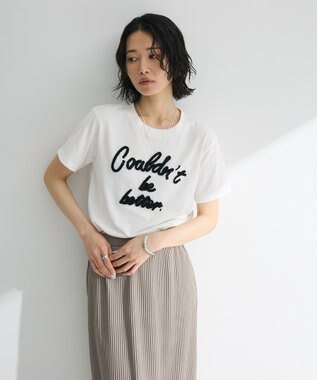 Green Parks ・ｓｗｉｎｇ　ｂｙ　コード刺繍ロゴＴＥＥ Off White