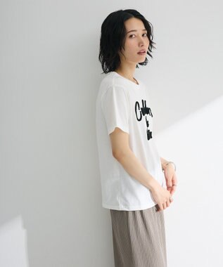 Green Parks ・ｓｗｉｎｇ　ｂｙ　コード刺繍ロゴＴＥＥ Off White