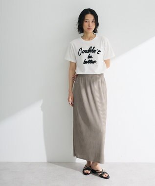 Green Parks ・ｓｗｉｎｇ　ｂｙ　コード刺繍ロゴＴＥＥ Off White