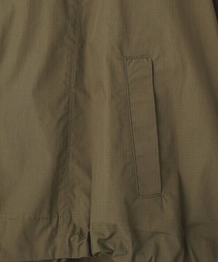YECCA VECCA ボリュームギャザーデザインZIPブルゾン Khaki