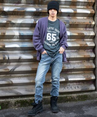 WEGO スリムフィットデニムパンツ デニム中濃加工色