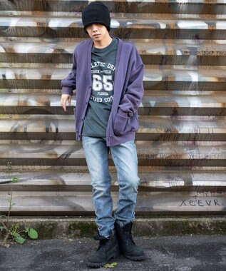 WEGO スリムフィットデニムパンツ デニム中濃加工色