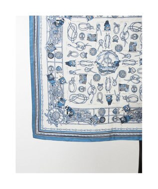 UNBILLION カカトゥ kakatoo / ロープアンカーシルクスカーフ ブルー