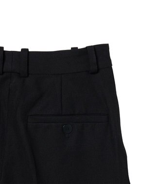 JOSEPH ギャバジンストレッチ ワイドレッグトラウザーズ YUKIO Black