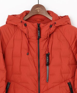 JOSEPH ABBOUD MOUNTAIN 【ストレッチ/ダウン/ECO撥水/軽量/パッカブル】ストレッチ ダウン パーカー オレンジ系