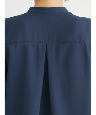 Green Parks ＢＰ　ケア楽　ポイント釦ブラウス Navy