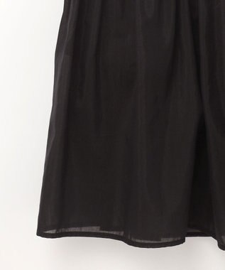 GRACE CONTINENTAL ギャザーレースロングスカート ブラック