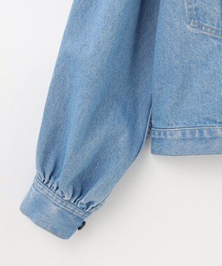 GRACE CONTINENTAL ノーカラーデニムジャケット インディゴ