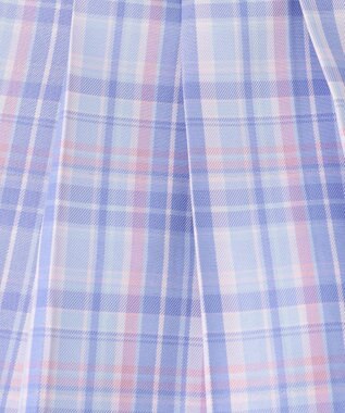 ANY KIDS チェックプリーツスカパン サックスブルー