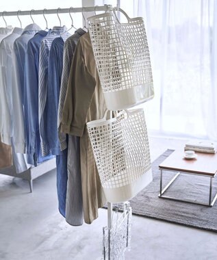 tower 折り畳み室内物干し タワー ホワイト ホワイト