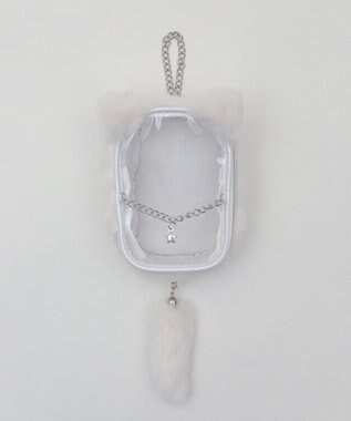 WEGO 【痛バ＆推し活グッズ】なりきりネコぬいポーチ ホワイト