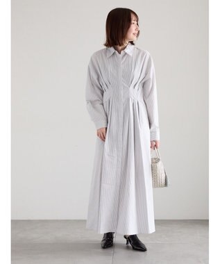 Te chichi サッカーウエストシェイプワンピース グレー