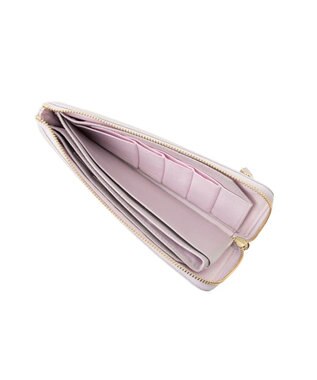 LANVIN en Bleu デクール 薄マチLファスナー長財布 ライトピンク