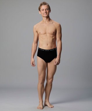 WACOAL MEN ブリーフ フロント立体設計 やさしい肌あたり 前中心布2重設計 前閉じ 下着 メンズ GF2500 /ブロス バイ ワコールメン ブラック