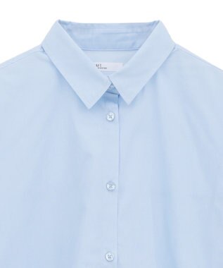 CRAFT STANDARD BOUTIQUE パネルデザインワイドシャツ Sax