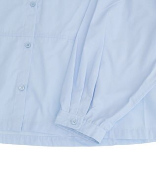 CRAFT STANDARD BOUTIQUE パネルデザインワイドシャツ Sax