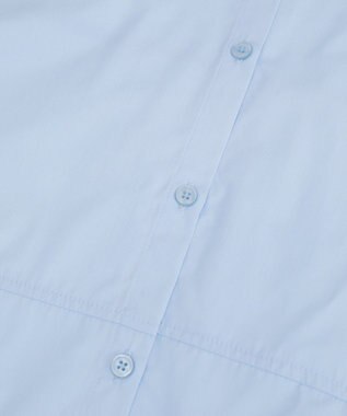 CRAFT STANDARD BOUTIQUE パネルデザインワイドシャツ Sax