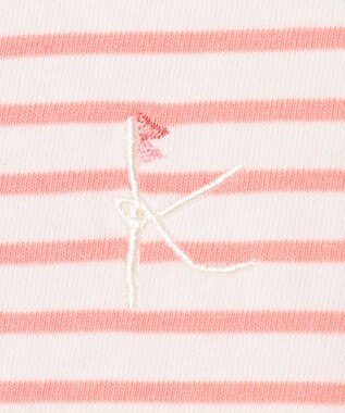 組曲 KIDS 【UVケア】【110-140㎝】マリンボーダー チュニック コーラル