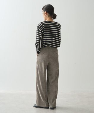 AMERICAN HOLIC コーデュロイタックワイドパンツ Mocha