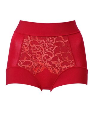 BRADELIS New York 【BRADELIS NewYork peace】綿混フィットレースショーツ25 深め 補正下着 ヒップアップ 美尻 ルージュ