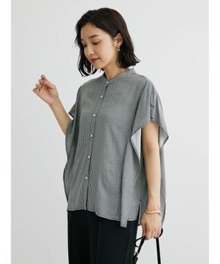 Green Parks 接触冷感　アソート柄ブラウス Gingham Check