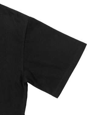 WEGO イラストモチーフグラフィックショートT ブラック