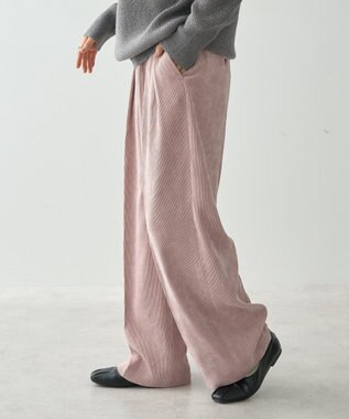 AMERICAN HOLIC コーデュロイタックワイドパンツ Pink