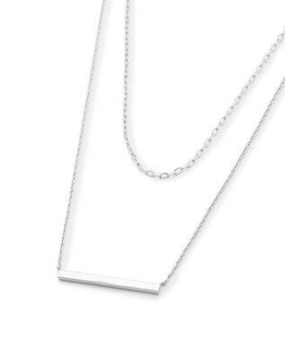 23区 バートップ 2WAY チェーン ネックレス シルバー系