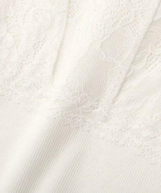 earth music&ecology 前後２ＷＡＹレースタンクトップ Ivory