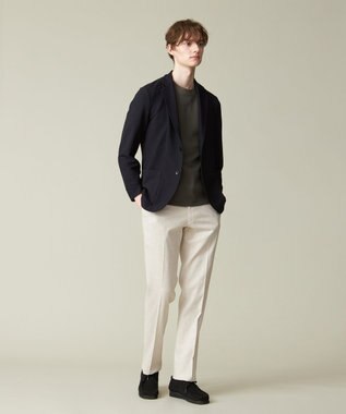 J.PRESS MEN 【ウォッシャブル】コンフィーリンクス ニットジャケット ネイビー系