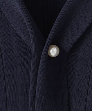 ANY SIS 【UVケア】ボウタイフレアスリーブ ニット ネイビー